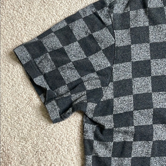 Trukfit Checkered Gray T-Shirt with Logo Patch - Picture 3 of 6